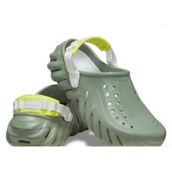 Crocs Echo Clogs Sandals Shoes Sport Mode Aloe Green Men\'s Size 6 207937-3UA